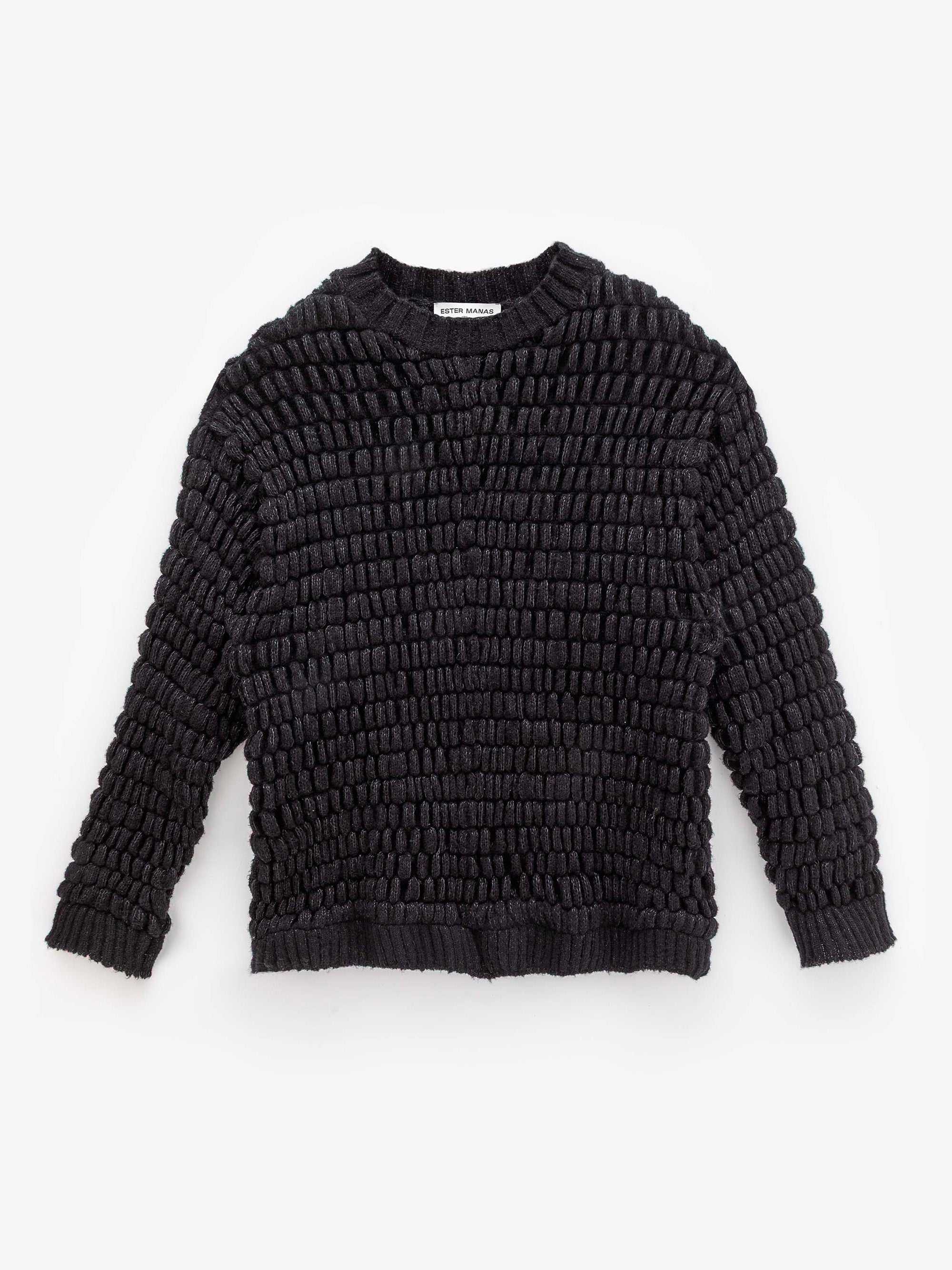 Ruched Wool Sweater