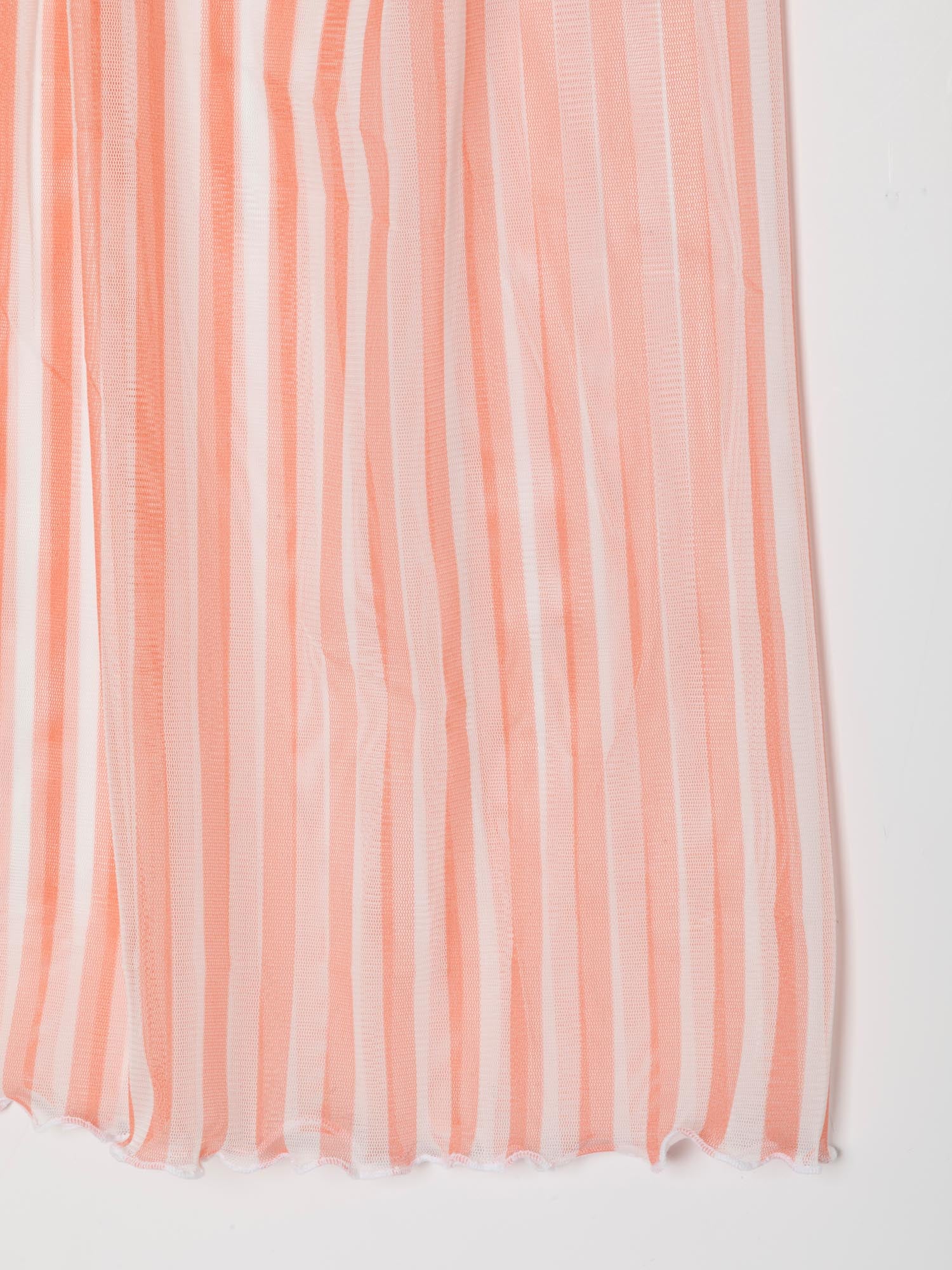 Peach Striped Easy Skirt