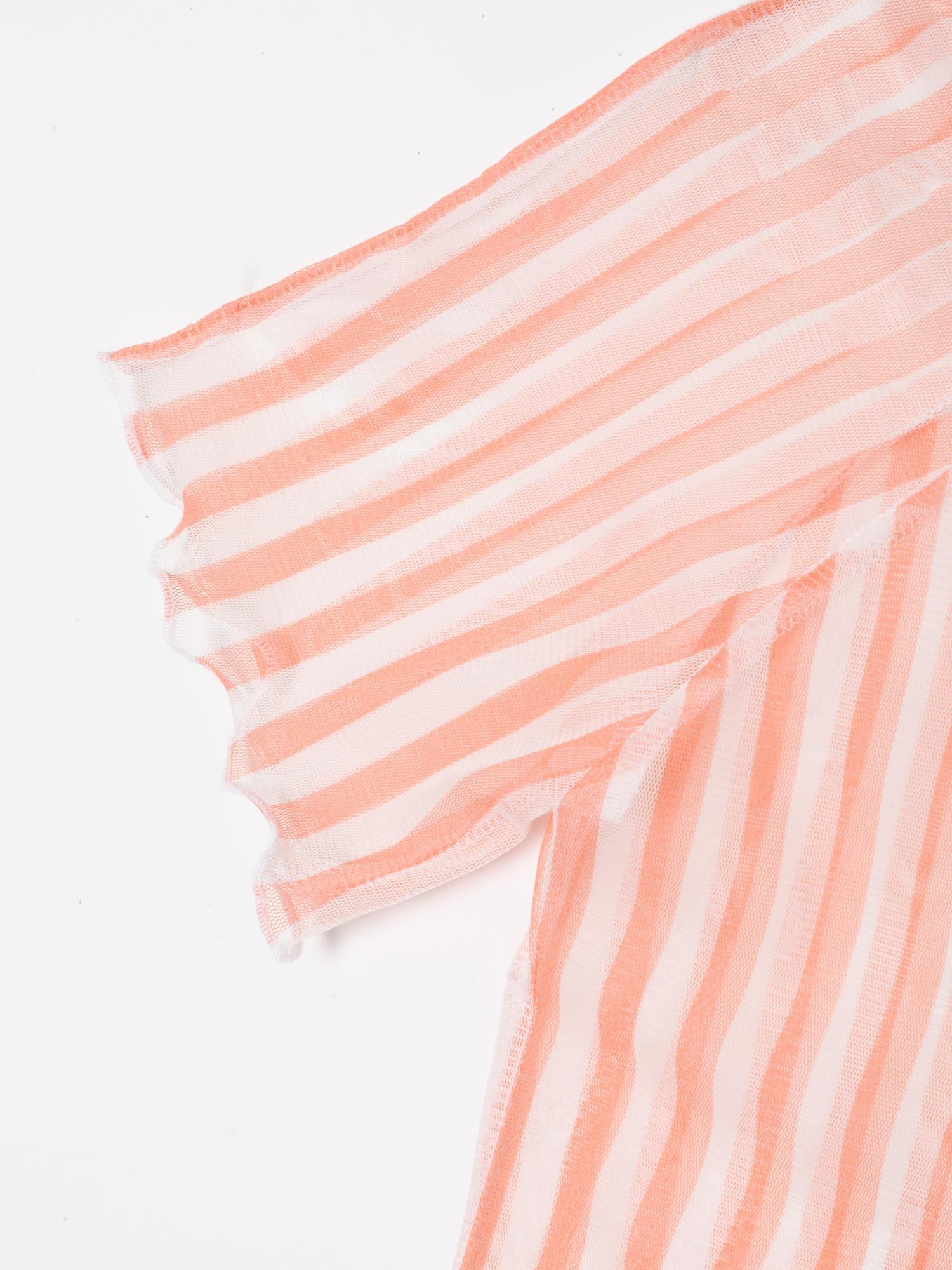 Peach Striped Easy Top