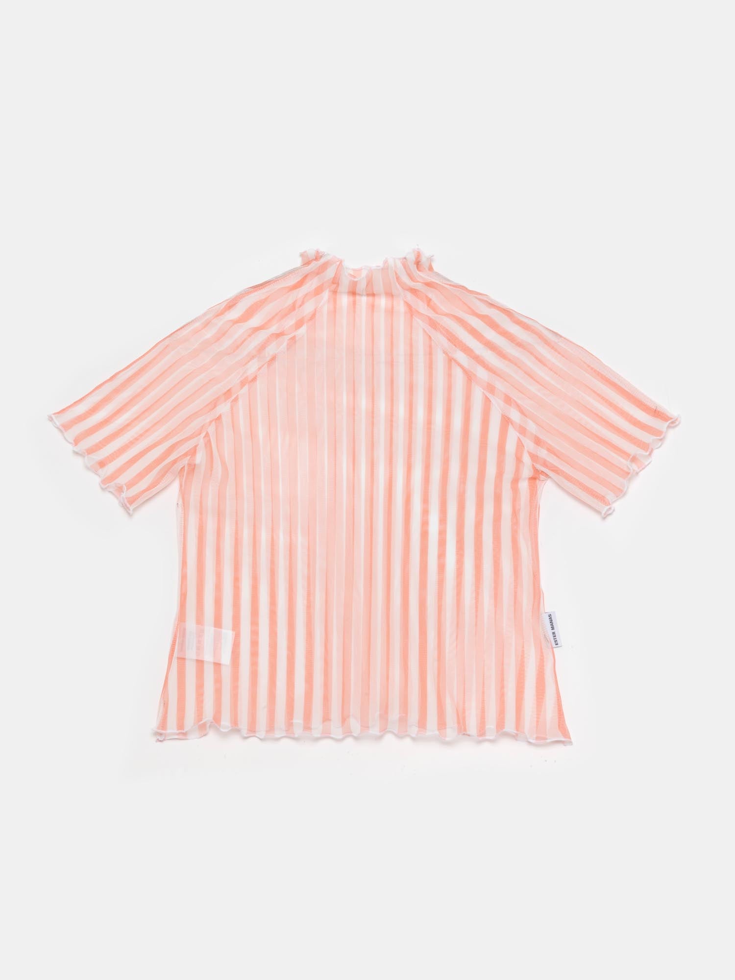 Peach Striped Easy Top