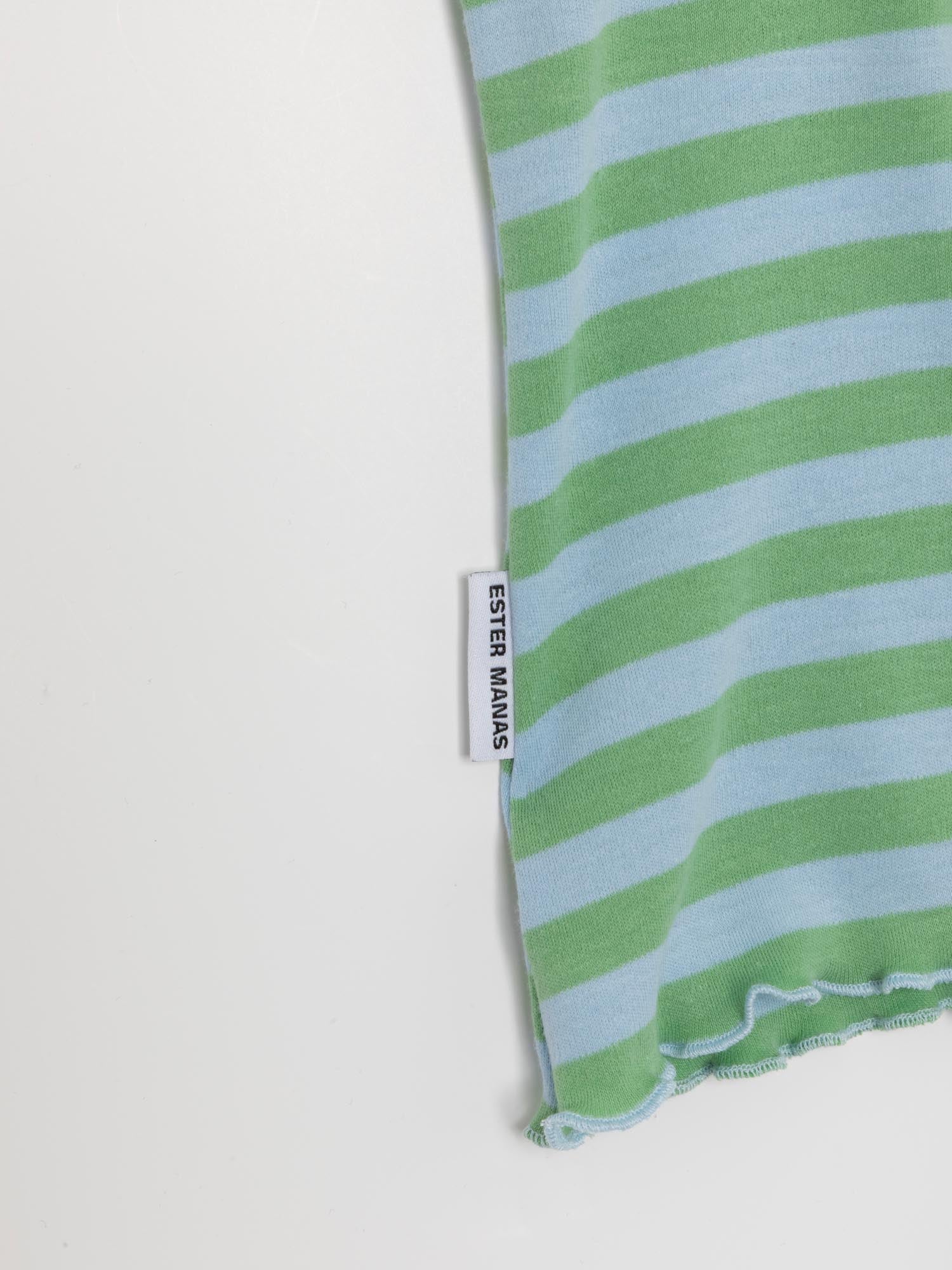 Green & Blue Striped Easy Top