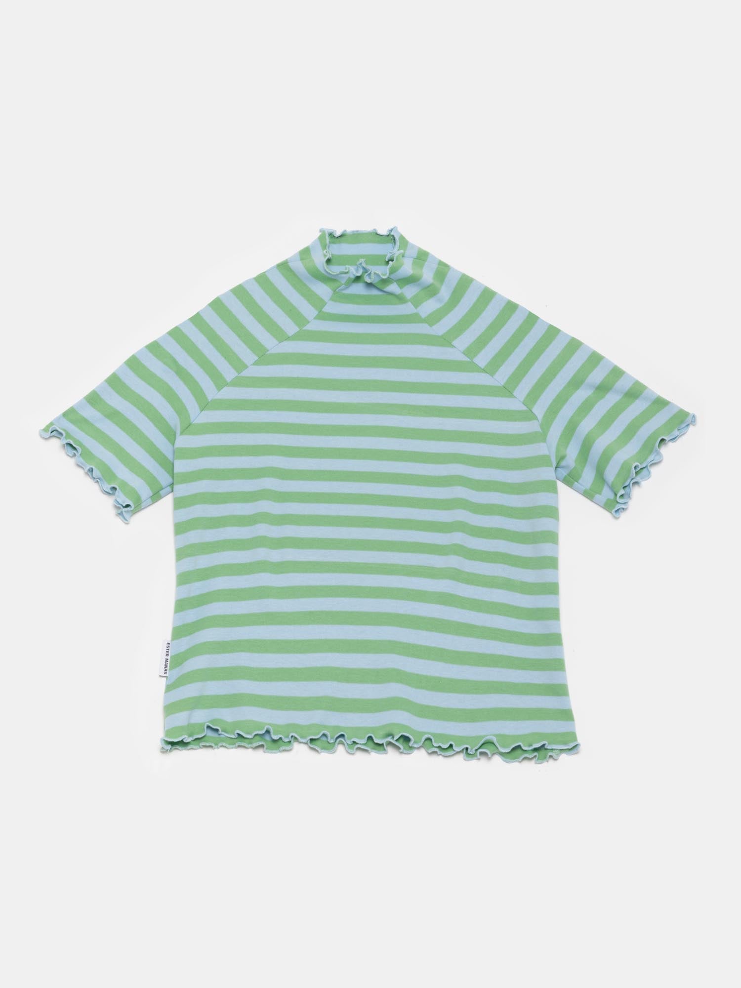Green & Blue Striped Easy Top