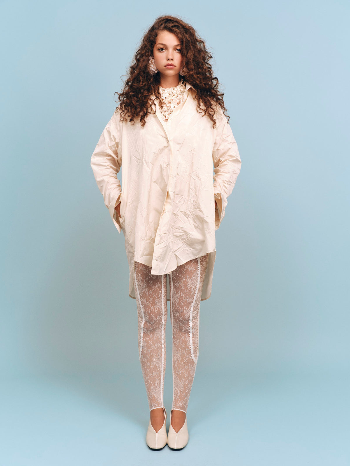 Butter Crumpled Oversize Shirt