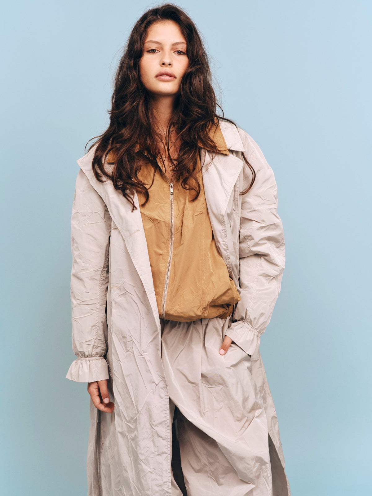 Camel Training Crumpled Jacket