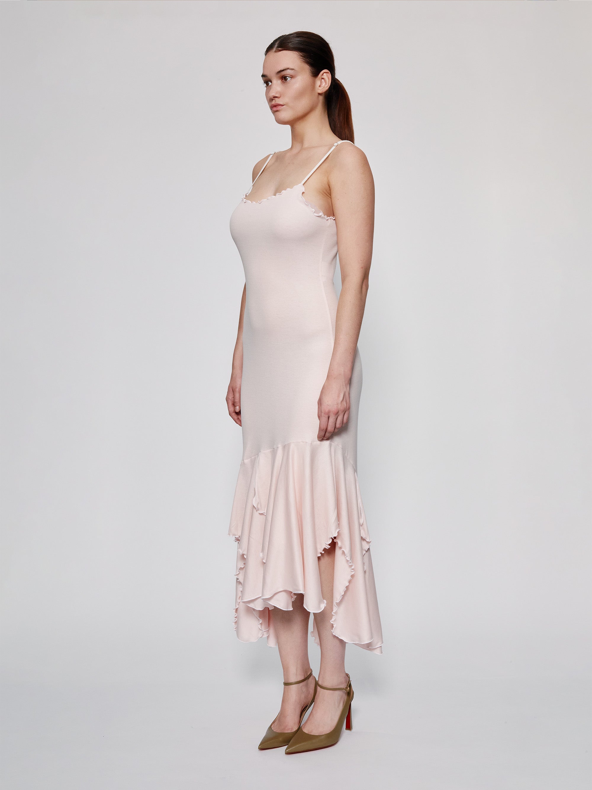 Light Pink Spaghetti Easy Dress