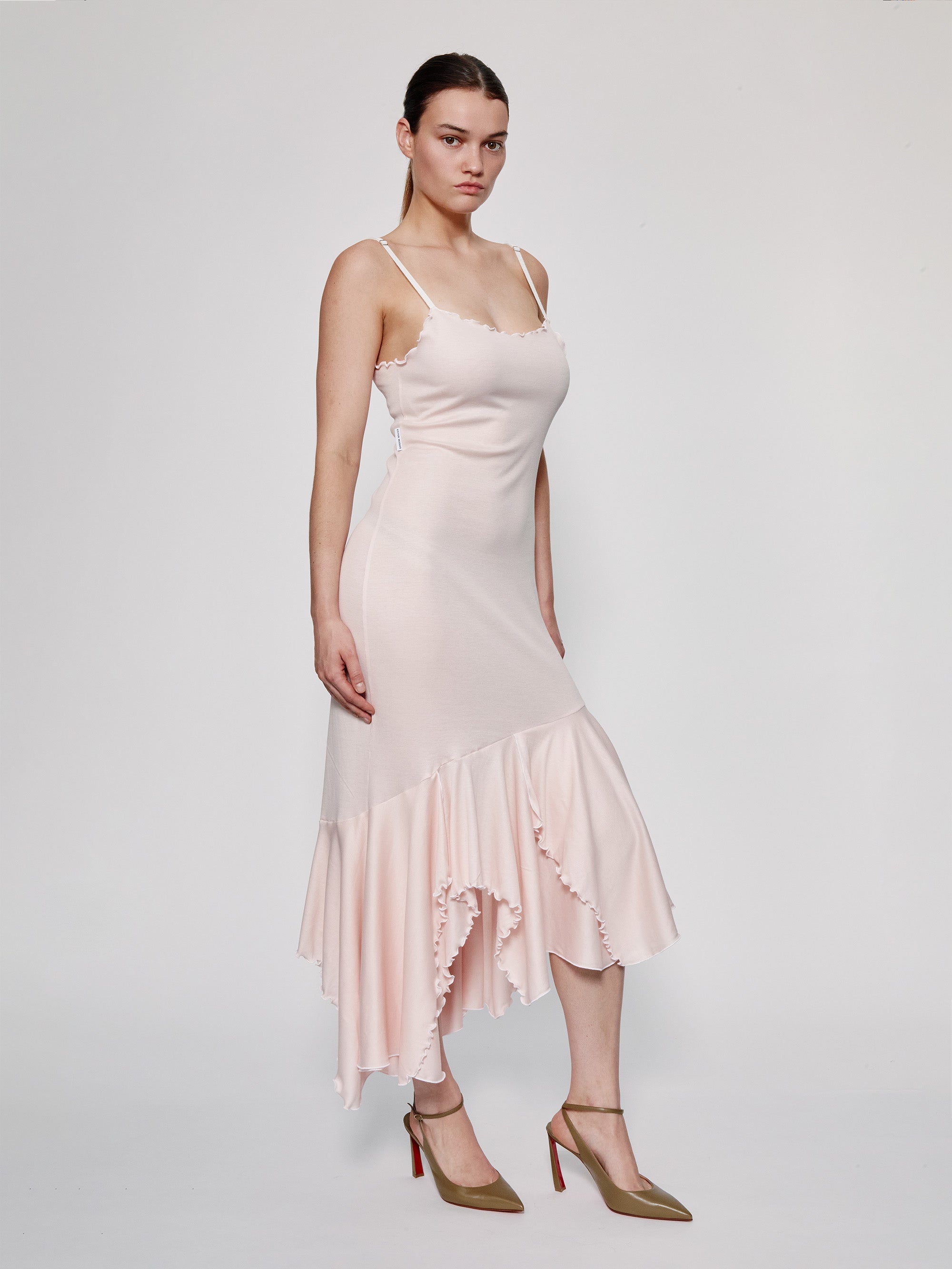 Light Pink Spaghetti Easy Dress