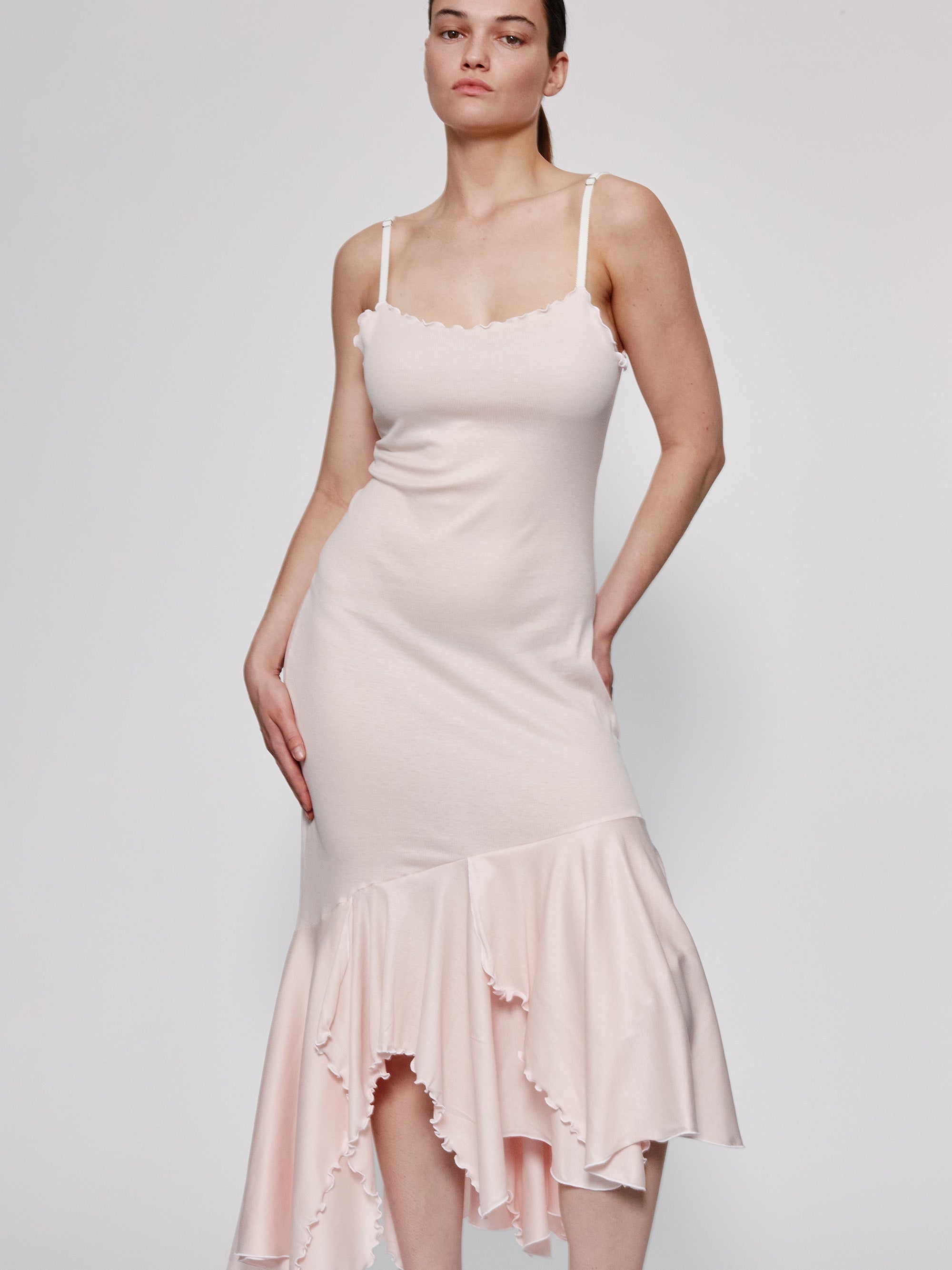 Light Pink Spaghetti Easy Dress
