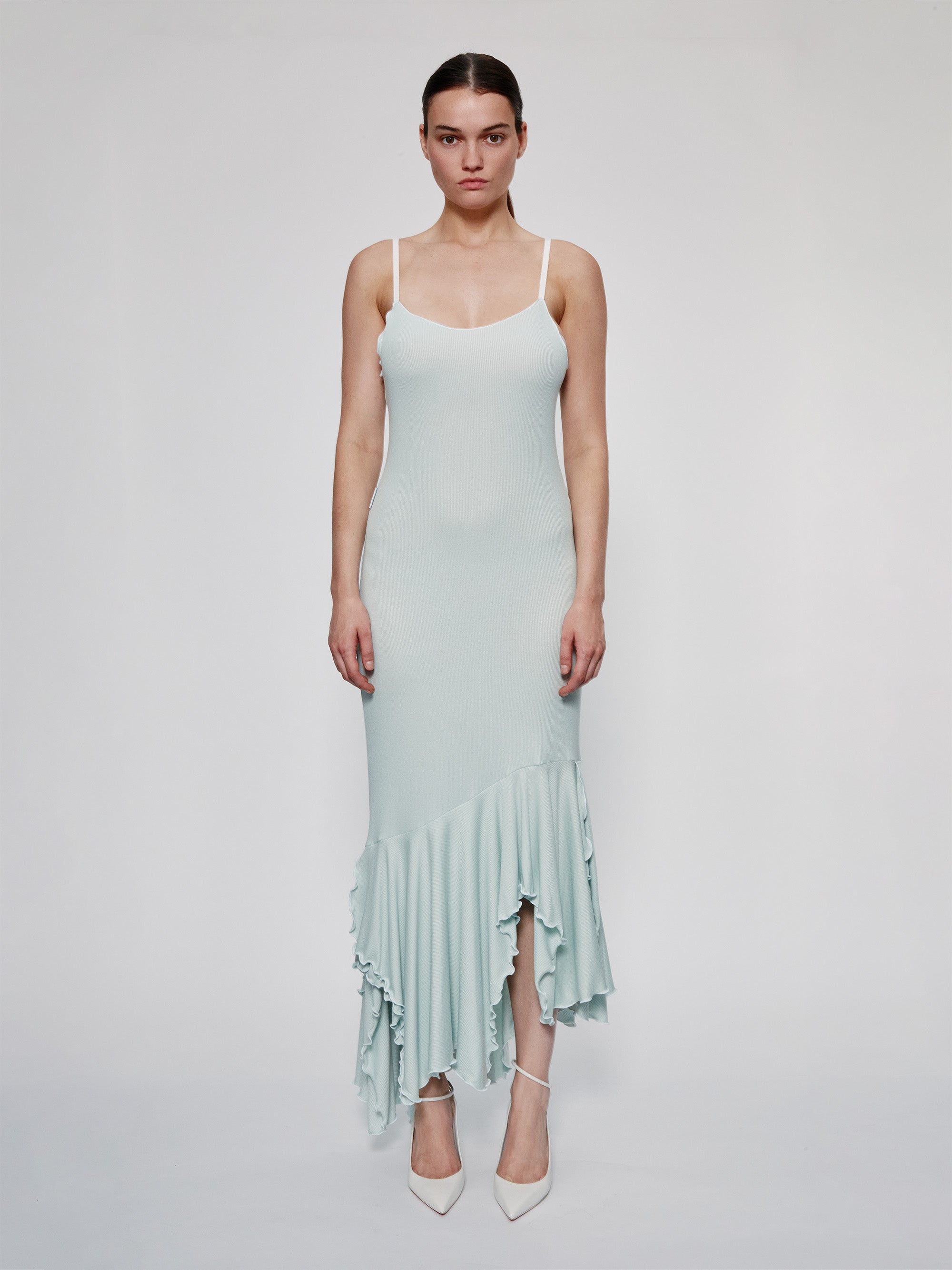 Mint Spaghetti Easy Dress