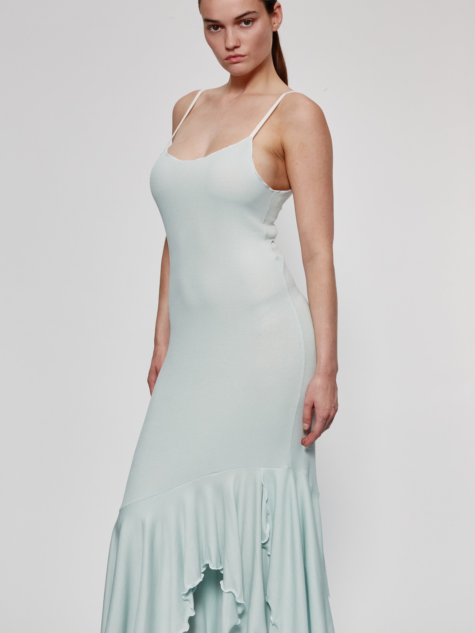 Mint Spaghetti Easy Dress
