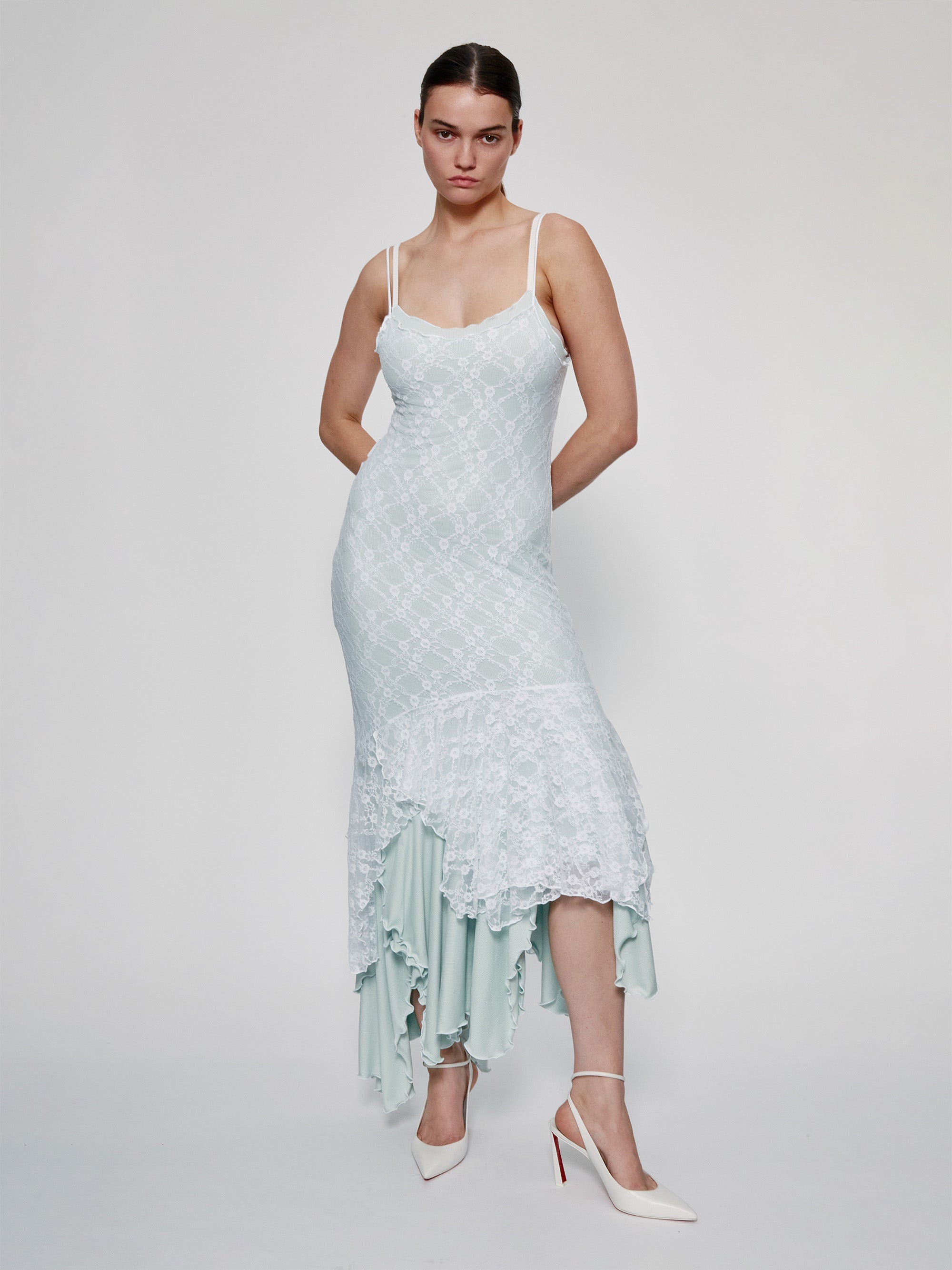 Mint Spaghetti Easy Dress