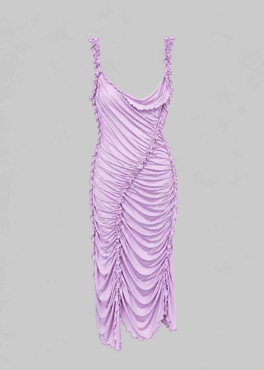 Lilac Ruched Dress