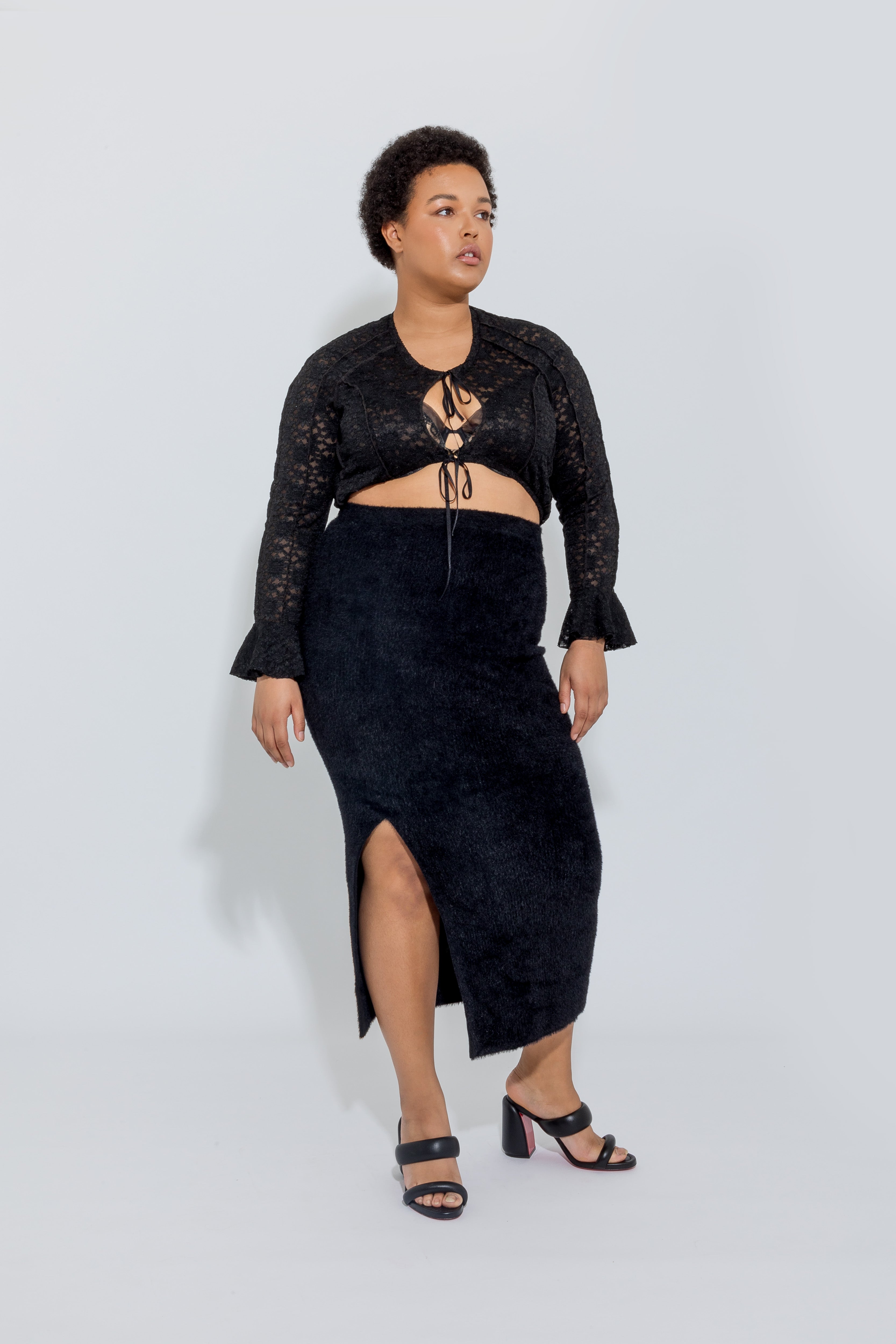 Black Lace Cardigan Ester Manas