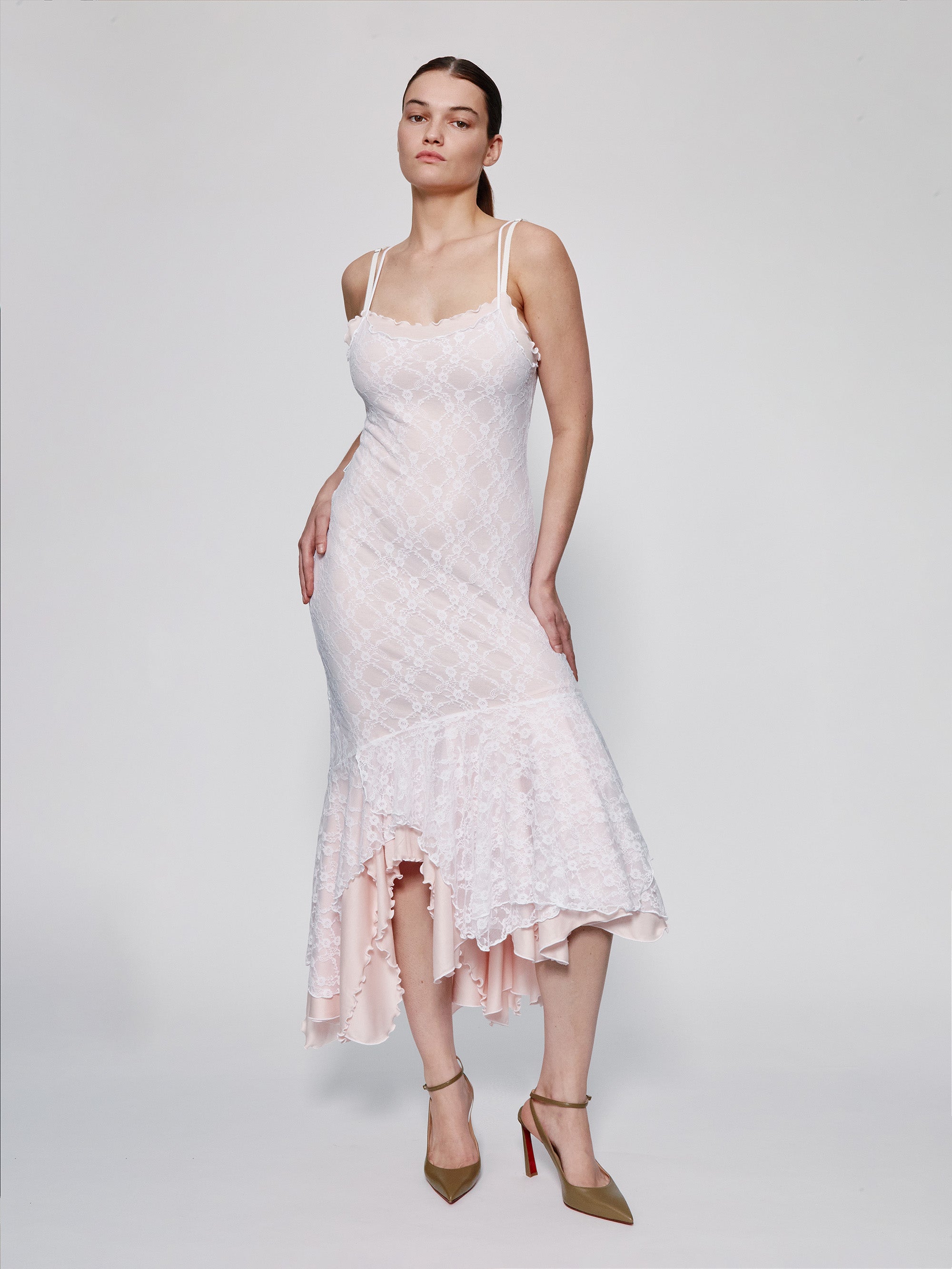 Light Pink Spaghetti Easy Dress