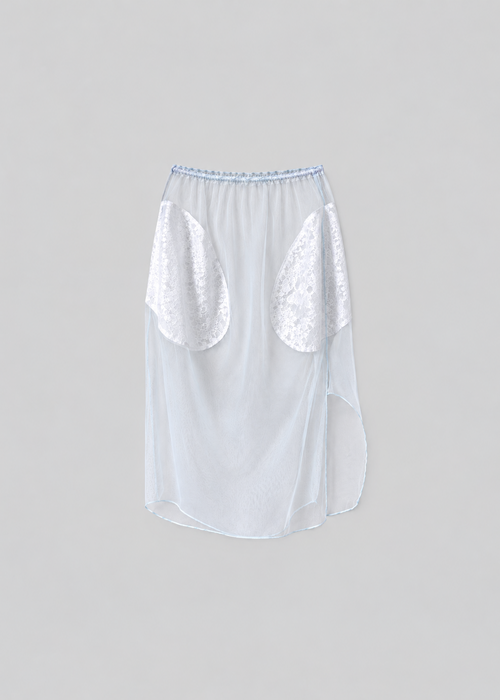 Baby Blue Easy Pocket Skirt