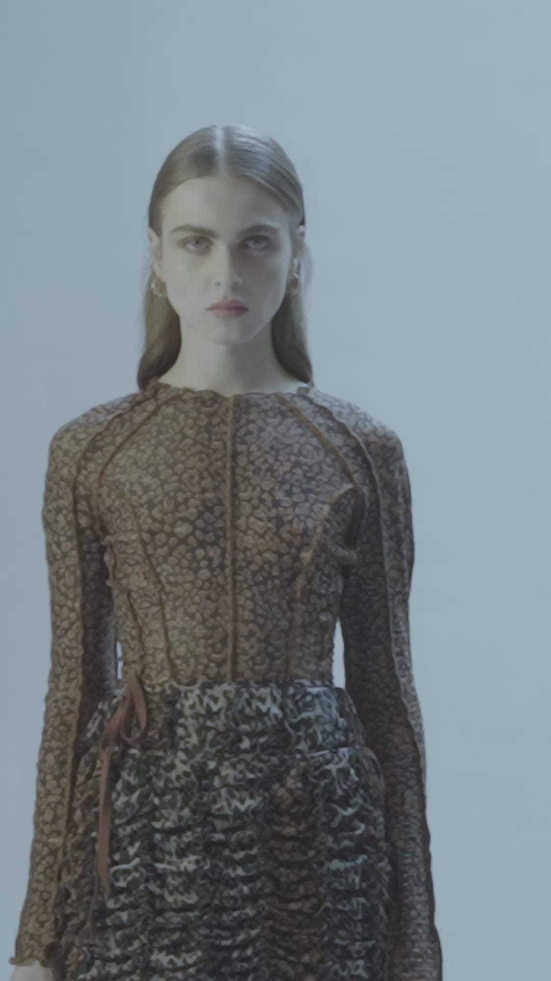 Feline Ruched Skirt