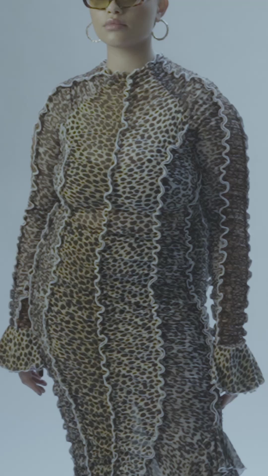 Feline Ruched Dress