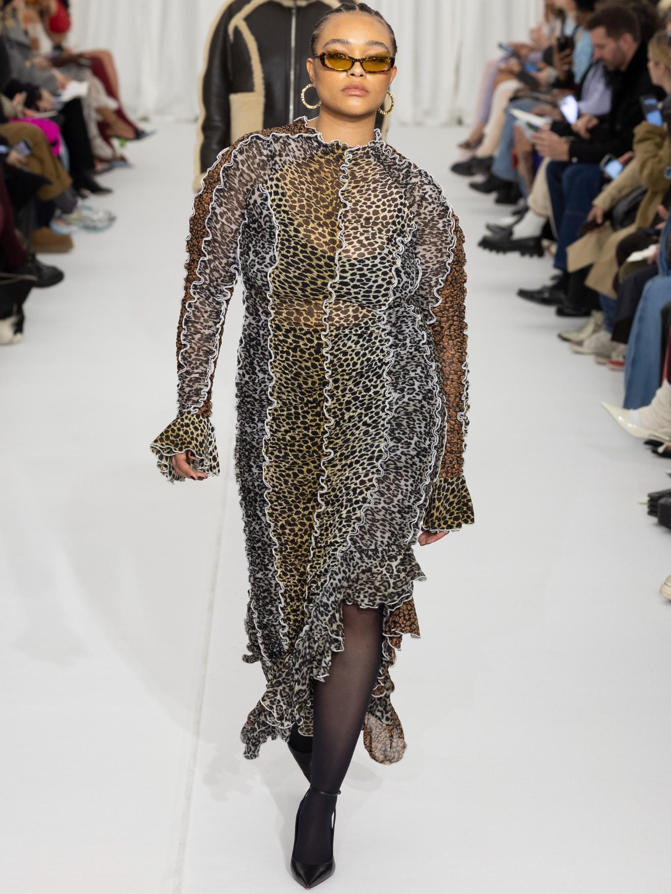 Feline Ruched Dress